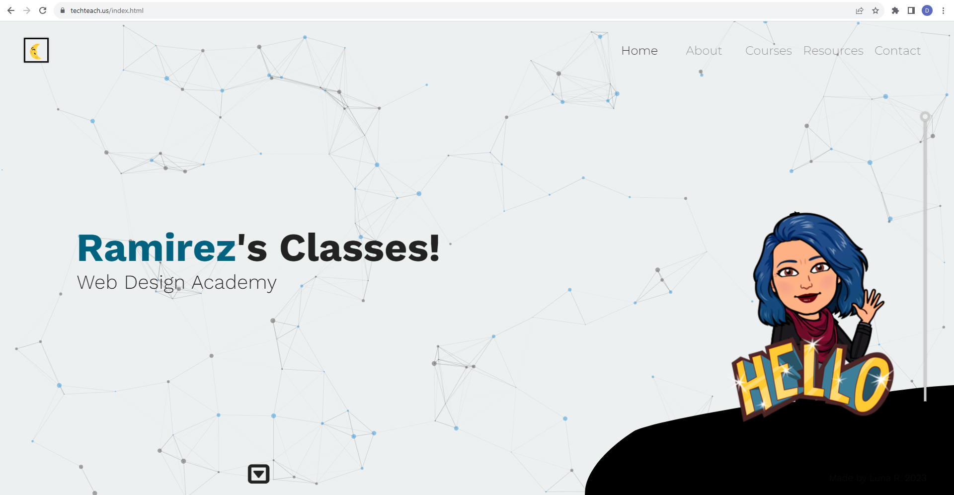 Ms.Ramirez's website homepage