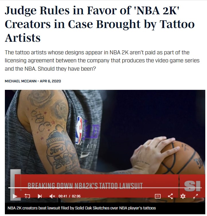 NBA2K Tattoos